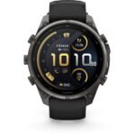Garmin fenix 9 Pro InReach 47mm Carbon Grey DLC Titanium with Black/Pebble Grey Silicone Band - Image 2