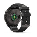 Garmin fenix 9 Pro InReach 47mm Carbon Grey DLC Titanium with Black/Pebble Grey Silicone Band - Image 3