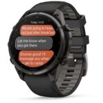 Garmin fenix 9 Pro InReach 47mm Carbon Grey DLC Titanium with Black/Pebble Grey Silicone Band - Image 6