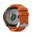 Garmin fenix 9 Pro 51mm Titanium with Autumn Orange/Spark Orange Silicone Band - Image 3