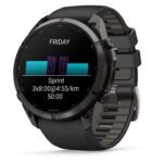 Garmin fenix 9 Pro 51mm Carbon Grey DLC Titanium with Black/Pebble Grey Silicone Band - Image 4