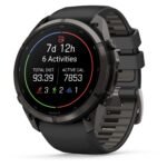 Garmin fenix 9 Pro InReach 51mm Carbon Grey DLC Titanium with Black/Pebble Grey Silicone Band - Image 4