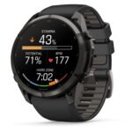 Garmin fenix 9 Pro InReach 51mm Carbon Grey DLC Titanium with Black/Pebble Grey Silicone Band - Image 5