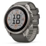 Garmin fenix 9 Pro 47mm Solar 51mm Titanium with Pebble Grey Silicone Band