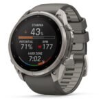 Garmin fenix 9 Pro 47mm Solar 51mm Titanium with Pebble Grey Silicone Band - Image 5