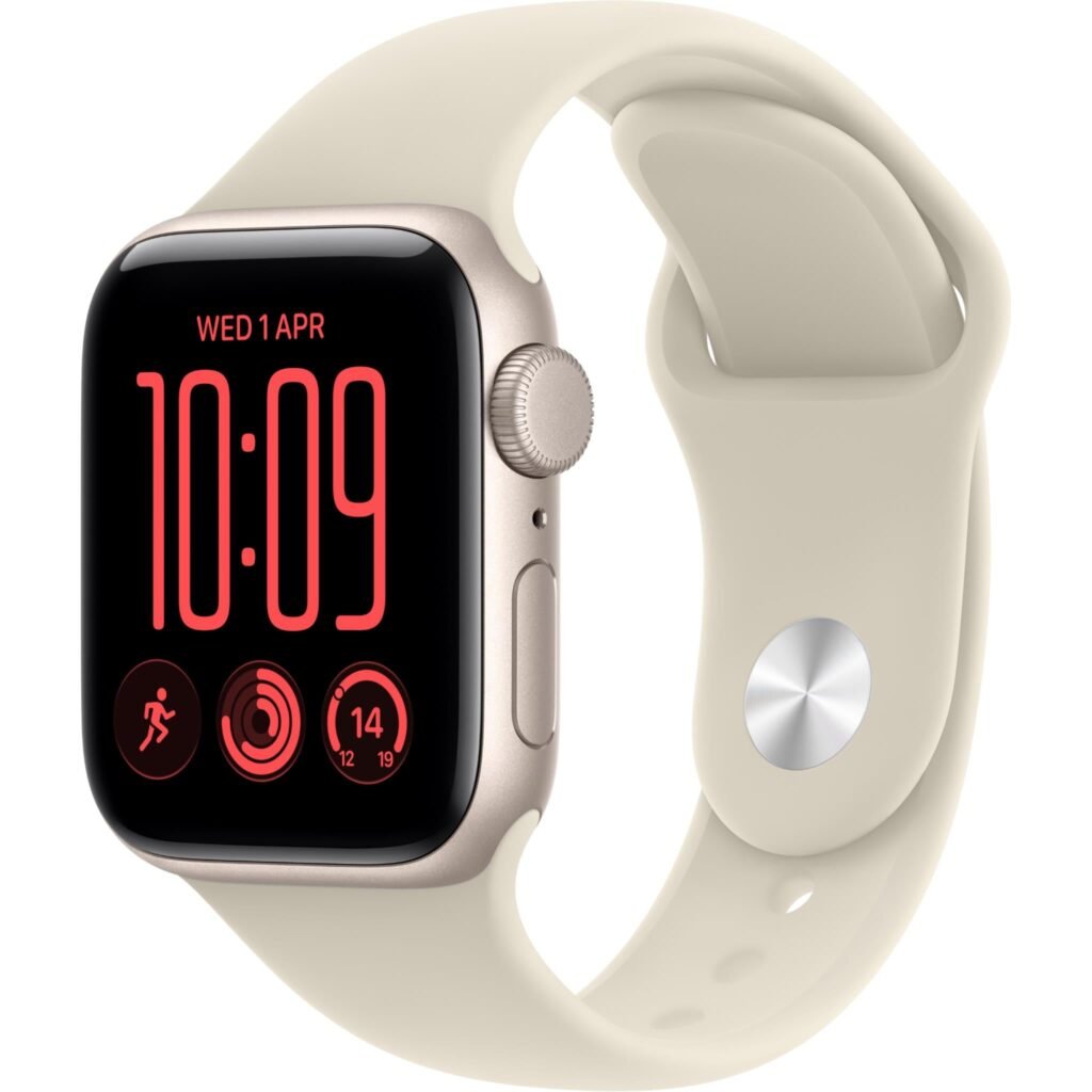 Apple Watch SE 3 40mm Starlight Aluminium Case GPS Sport Band (S/M) [2026]
