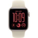 Apple Watch SE 3 40mm Starlight Aluminium Case GPS  Sport Band (M/L) [2026] - Image 2