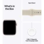 Apple Watch SE 3 44mm Starlight Aluminium Case GPS Sport Band (S/M) [2026] - Image 8