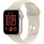 Apple Watch SE 3 44mm Starlight Aluminium Case GPS + Cellular Sport Band (M/L) [2026]