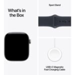 Apple Watch Series 12  42mm Space Grey Aluminium Case GPS Sport Band (S/M)  [Navy Blue] - Image 8