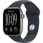 Apple Watch Series 12  42mm Space Grey Aluminium Case GPS  Sport Band  (M/L)  [Navy Blue]