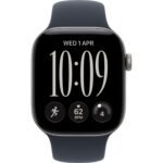 Apple Watch Series 12  42mm Space Grey Aluminium Case GPS  Sport Band  (M/L)  [Navy Blue] - Image 2