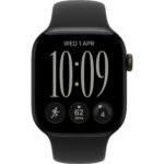 Apple Watch Series 12  42mm Black Aluminium Case GPS  Sport Band (M/L) [Black] - Image 2