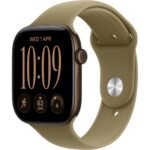 Apple Watch Series 12  42mm Dark Bronze Aluminium Case GPS Sport Band (M/L)  [Olive]