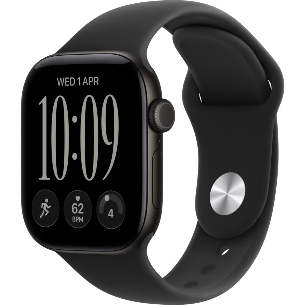 Apple Watch Series 12 46mm Black Aluminium Case GPS Sport Band (M/L) [Black]
