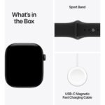 Apple Watch Series 12 46mm Black Aluminium Case  GPS + Cellular Sport Band   (M/L)[Black] - Image 8