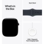 Apple Watch Series 12  42mm Natural Titanium Case GPS + Cellular  Sport Band  (M/L)  [Navy Blue] - Image 8