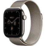 Apple Watch Series 12 42mm Natural Titanium Case GPS + Cellular Natural Milanese Loop