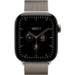 Apple Watch Series 12 42mm Natural Titanium Case GPS + Cellular Natural Milanese Loop - Image 2