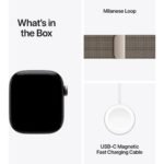 Apple Watch Series 12 42mm Natural Titanium Case GPS + Cellular Natural Milanese Loop - Image 8