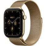 Apple Watch Series 12 42mm Radiant Gold Titanium Case GPS + Cellular Radiant Gold Milanese Loop