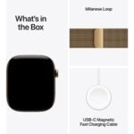 Apple Watch Series 12 42mm Radiant Gold Titanium Case GPS + Cellular Radiant Gold Milanese Loop - Image 8