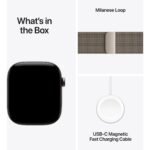 Apple Watch Series 12  46mm Natural Titanium Case GPS + Cellular Natural Milanese Loop  (S/M) - Image 8