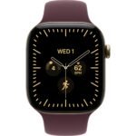 Apple Watch Series 12  46mm Radiant Gold Titanium Case GPS + Cellular Sport Band  (M/L)  [Burgundy] - Image 2