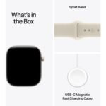 Apple Watch Series 12 42mm Pearl White Ceramic Case GPS + Cellular  Sport Band  (M/L) [Sand] - Image 8