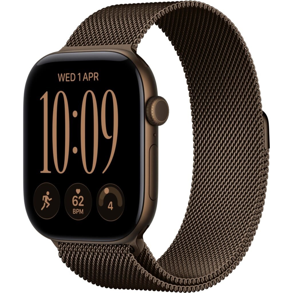 Apple Watch Series 12 46mm Dark Bronze Aluminium Case GPS + Cellular Dark Bronze Milanese Loop (S/M)