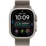 Apple Watch Ultra 4 49mm Natural Titanium Case GPS + Cellular Natural Titanium Milanese Loop (S) - Image 2