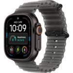 Apple Watch Ultra 4 49mm Black Titanium Case GPS + Cellular Translucent Ocean Band (Black)