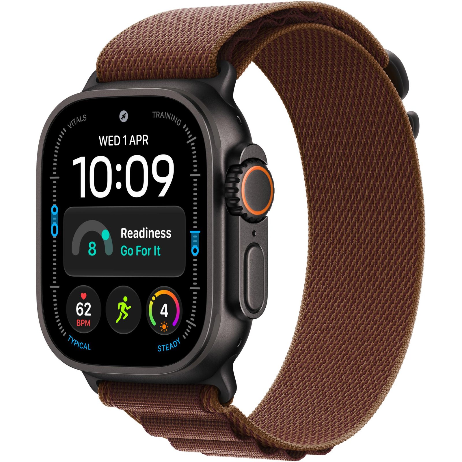 913774-Product-0-I-639246156007811087.jpg Apple Watch Ultra 4 49mm Black Titanium Case GPS + Cellular Alpine Loop (M) Burgundy - Image 1