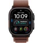 Apple Watch Ultra 4  49mm Black Titanium Case GPS + Cellular Alpine Loop (L) [Burgundy] - Image 2