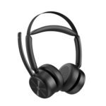 eMeet GeniusCall HS80 Wireless On-Ear Headset with Charging Base - Image 6