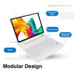 Laser Wireless Keyboard Case for iPad 10.9" (White) - Image 6
