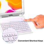 Laser Wireless Keyboard Case for iPad 10.9" (White) - Image 7