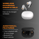 EFM Chicago TWS Earbuds (White) - Image 4