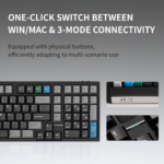 Qwetykeys Neo Studio Neo98 Prebuilt Wireless Mechanical Keyboard (Anodized Black) - Image 5