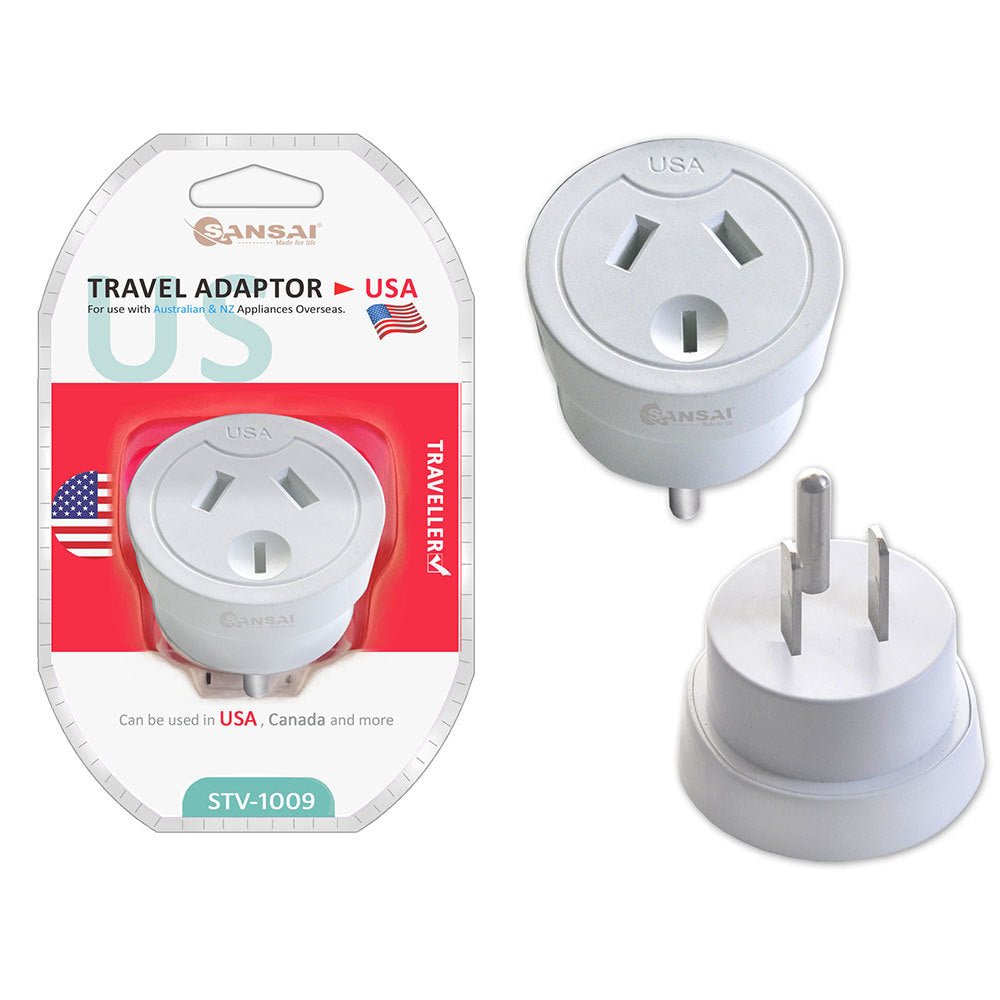 a1d486d2f31e4c6ca9e6a9ad79932e91.jpg Sansai Travel Adaptor - USA Plug - Image 1