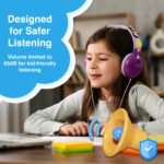 Laser Kids Volume Limited Wired Headphones With Charms (Pink) - Image 2