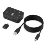 Kensington K83300WW Universal 3-In-1 Pro Audio Headset Switch Bluetooth/USB-C/USB-A/3.5mm - Image 6