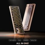 Qwertykeys QK&ATK HEX80 8K HE Wired Magnetic Custom Keyboard (Spray-coated Babypink) - Image 3