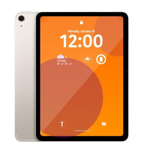 Apple iPad Air 6 (2024), 13-inch (M2) Wi-Fi + Cellular 256GB - Starlight - [~Refurbished: Excellent condition]