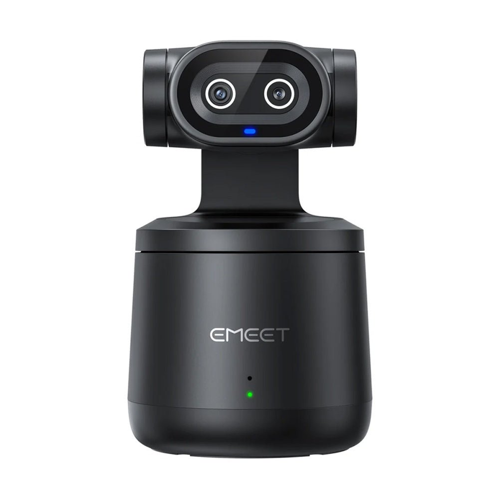 c1541f4d18c24668a17525eb8acb2bd4.jpg Emeet PIXY Wireless AI PTZ 4K Streaming Camera Portable Black 8H Battery - Image 1