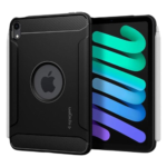 Spigen Apple iPad mini A17 Pro (2024) / mini 6th Gen (2021) Rugged Armor Case (Black)