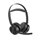 eMeet GeniusCall HS80 Wireless On-Ear Headset with Charging Base - Image 7