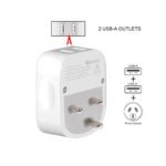 Sansai Travel Adaptor with 2 x USB Ports - AU/India Region - Image 3