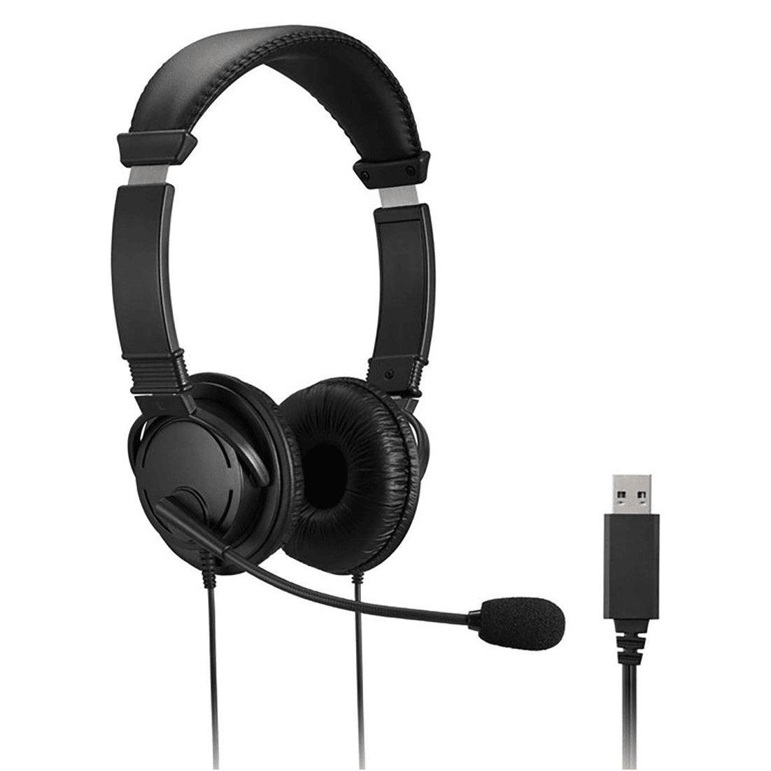 ce32fbb97abf496d9e32671fcdaef94d.jpg Kensington Classic Headset With Microphone USB-A Headphone Black - Image 1