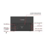 Verbatim Portable Touchscreen Monitor HD 1080p Light Laptop 14" Screen Black - Image 4